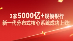 高效交付！3家5000亿+规模银行新主题系统成功上线！